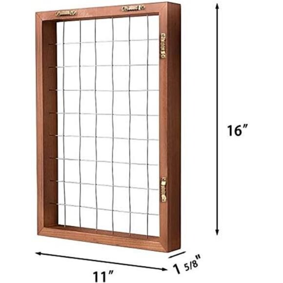 Air Plant Frame Hanging Airplant Holder Tillandsia Display Hanger Wooden Shelf - Picture 6 of 8